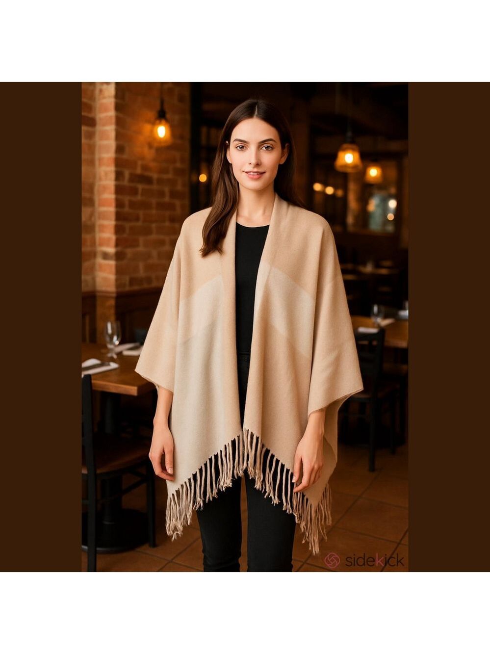 Soia Kyo Shawl Wrap One Size Pink Cream NWT